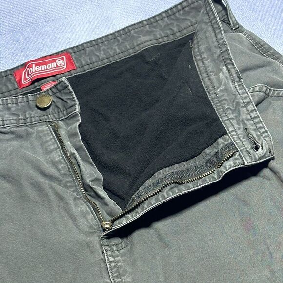 Coleman Fleece Lined Gray Winter‎ Workwear Utility Pants Size 34x30 (34x27.5) - Picture 7 of 16